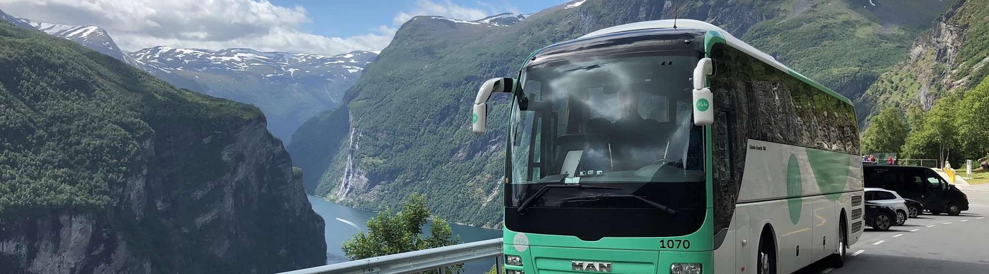 Lei en buss i Bergen