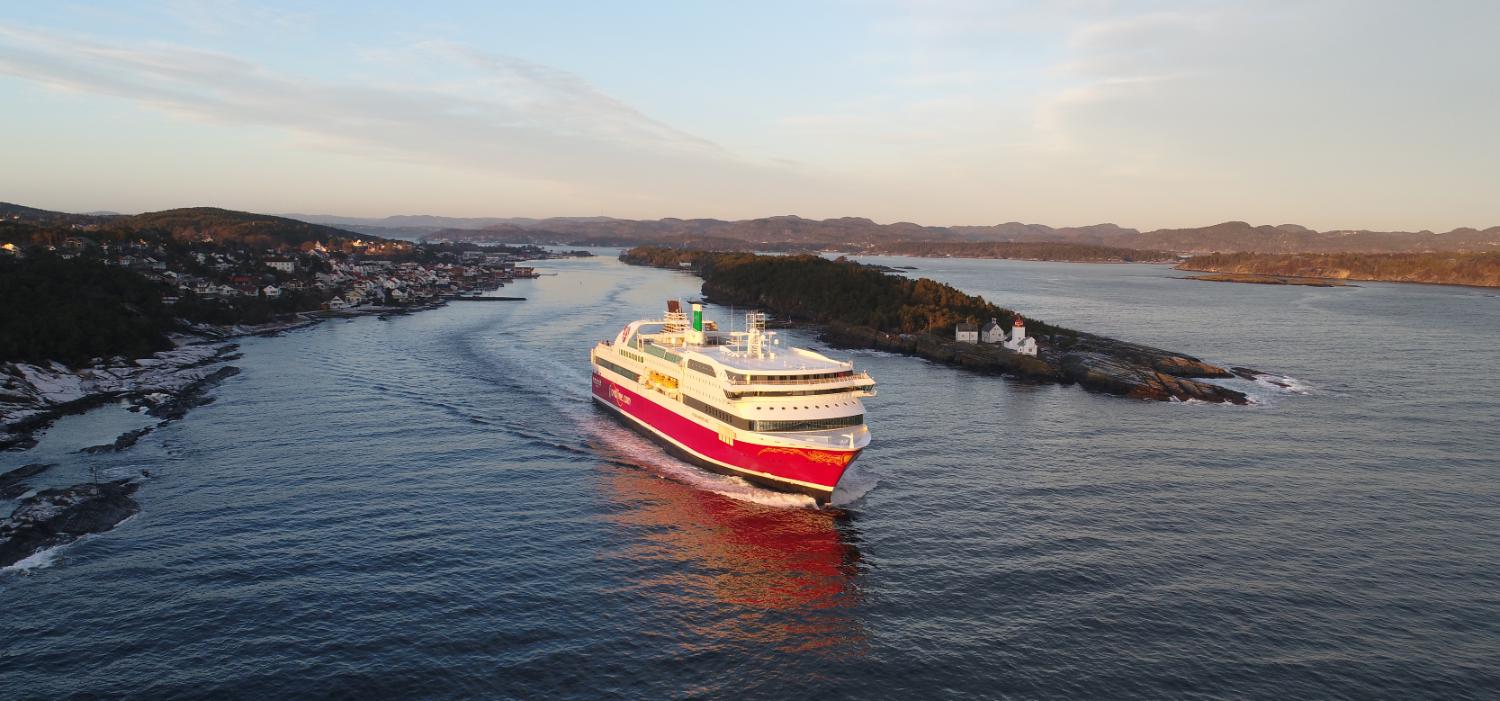 Kristiansand - Bergen - Fjord line fra Stavanger