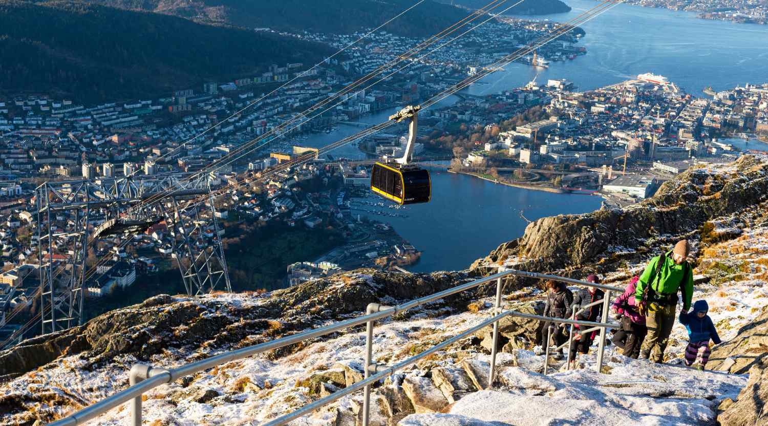 Vinter i Bergen på Ulriken