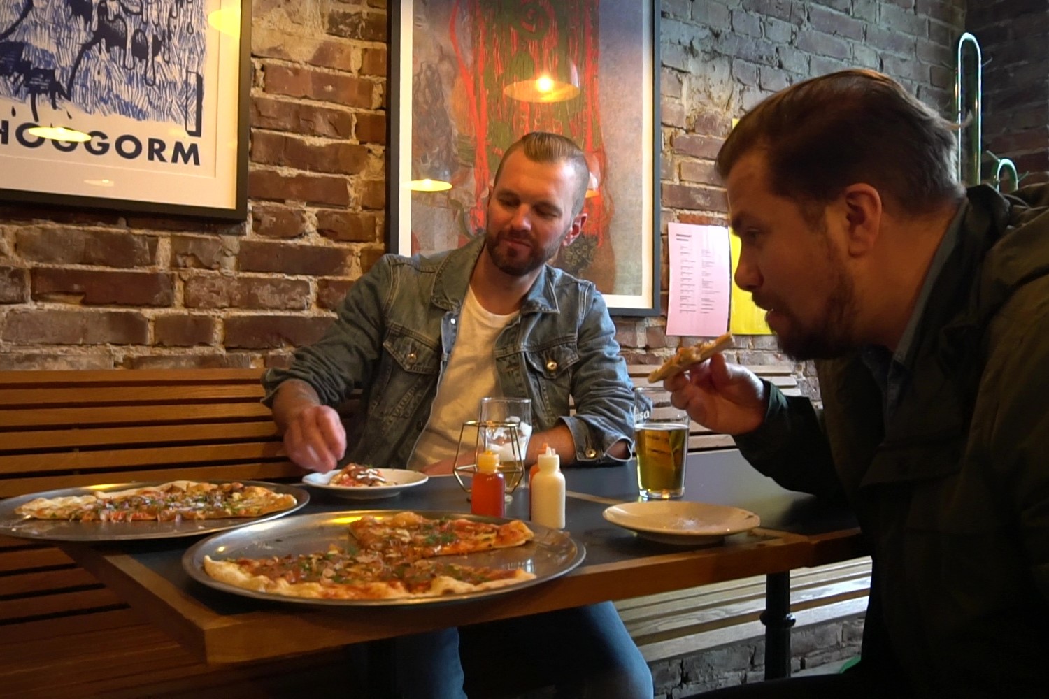 Guttetur til Bergen - Hoggorm pizza