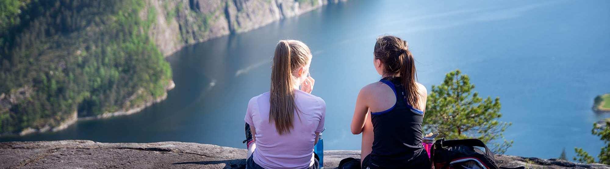 Fjellturer i Nordhordland - Utsikt over Nedstavatnet