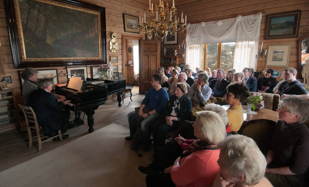 Privat konsert på Troldhaugen