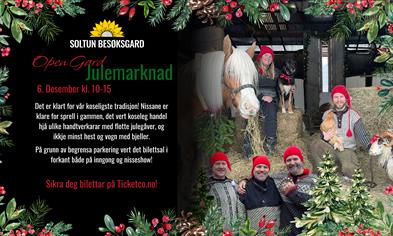 Open Gard med Julemarknad