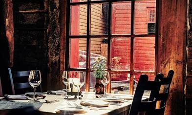 Historic surroundings at Bryggen