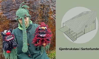 Monsterbesøk ved Gjenbruksløa