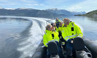 Fjord cruise i RIB båt på Hardangerfjorden