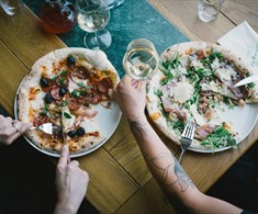 Nydelig pizza på Villa Paradiso Ole Bull