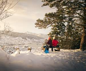 Vinter i Bergen - Fløyen