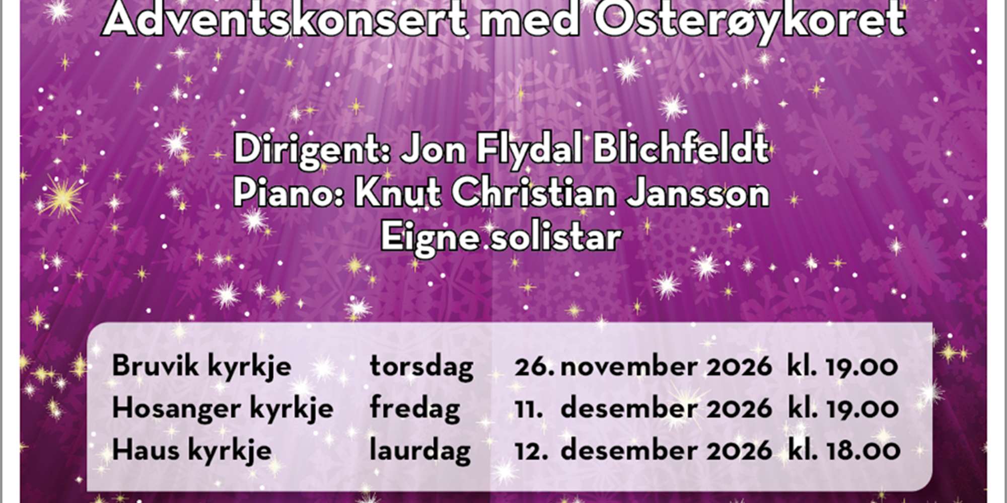 Adventskonsert med Osterøykoret
