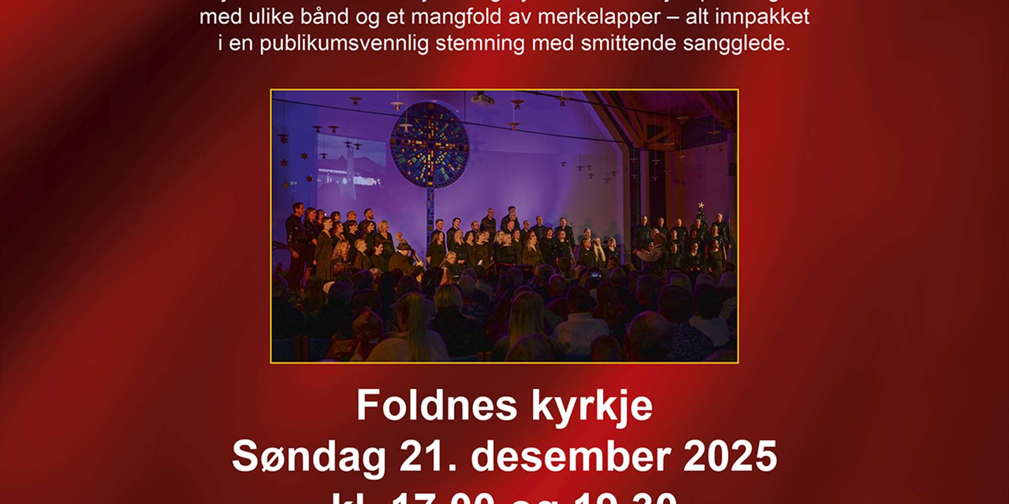 Fjellkoret Julekonsert 2025 kl 1700