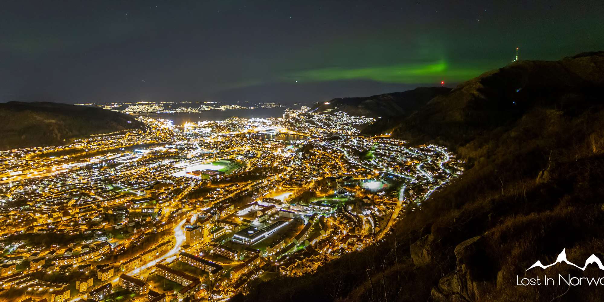 Lost in Norway - utsikt over Bergen
