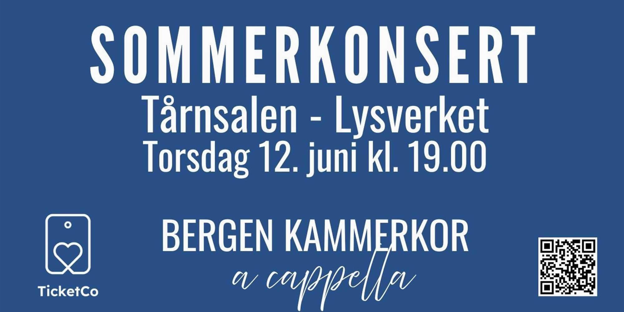 Sommerkonsert i Tårnsalen med Bergen Kammerkor