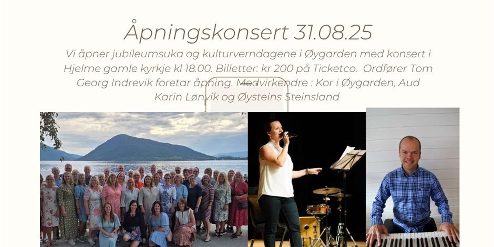 Åpningskonsert Hjelme gml kyrkje