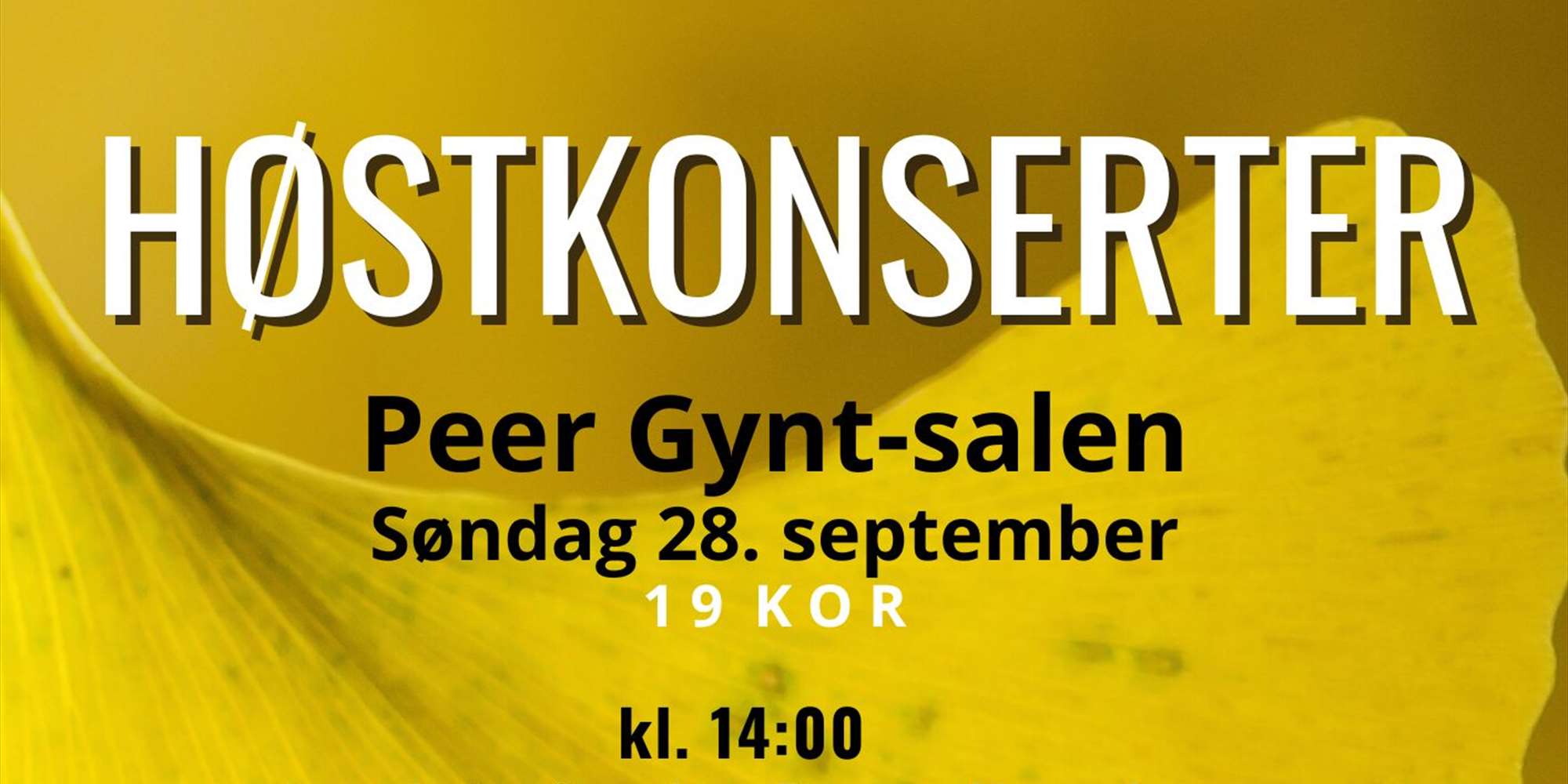 Høstkonserter i Peer Gynt-salen