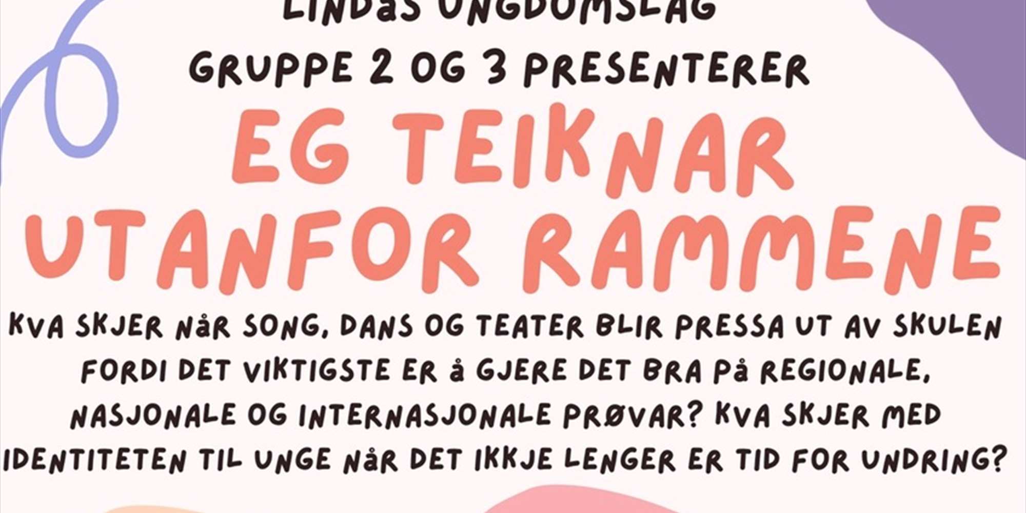 Eg teiknar utanfor rammene