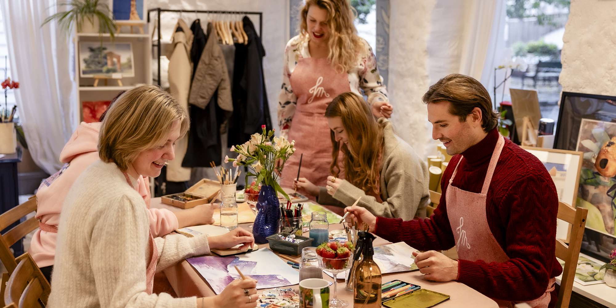 Arrangementet passer for både nybegynnere og de som har malt med akvarell før