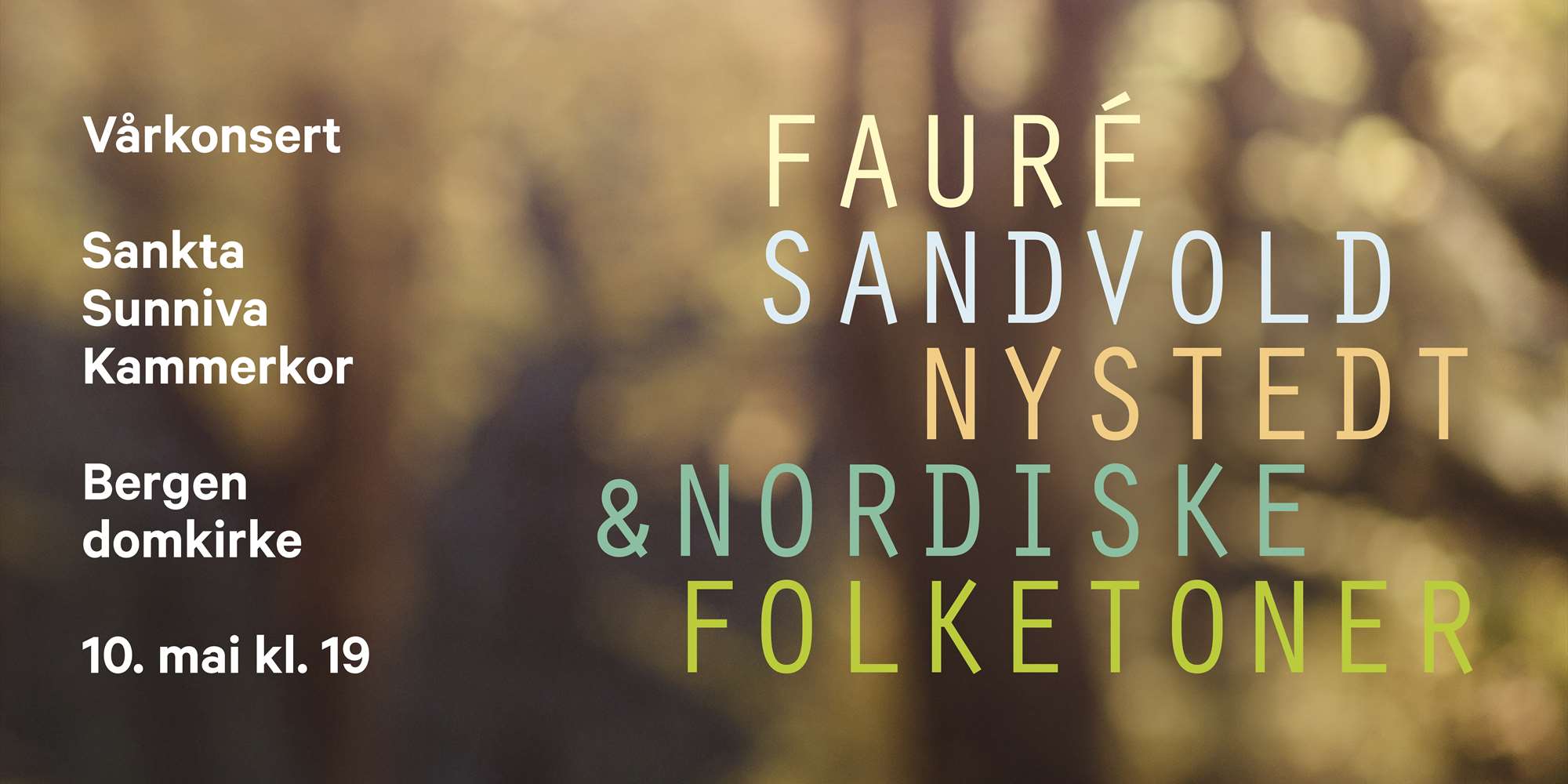 Vårkonsert med Sankta Sunniva Kammerkor