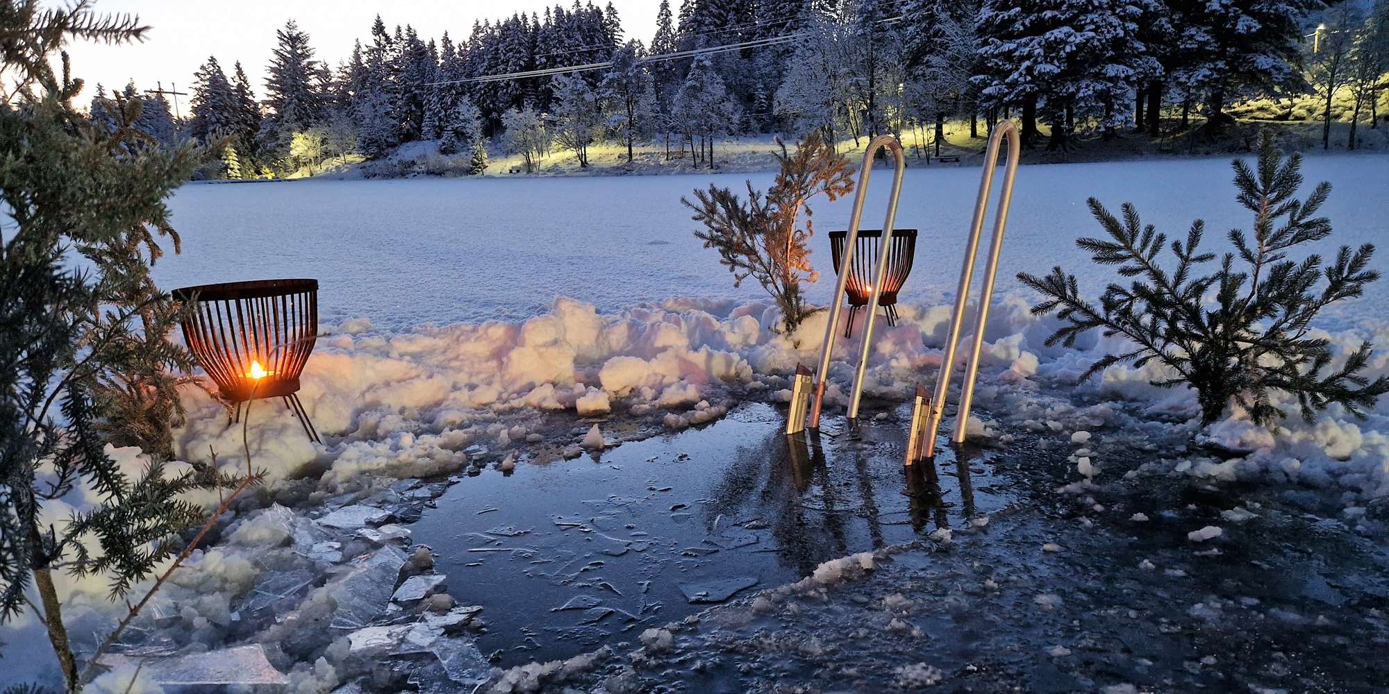 Vinterbading i Skomakerdiket