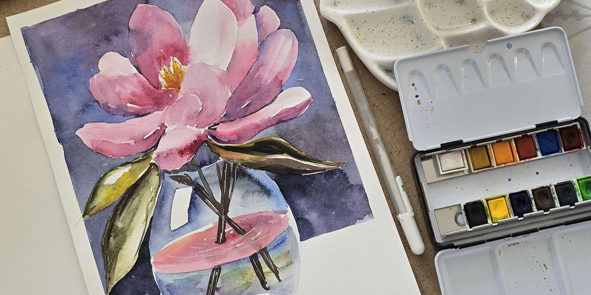 Akvarell-verksted – vårblomster