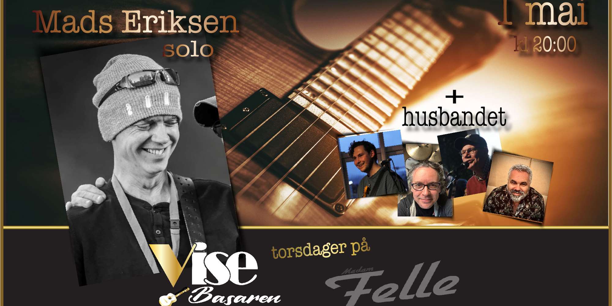 MADS ERIKSEN SOLO og ViseBasarens husband