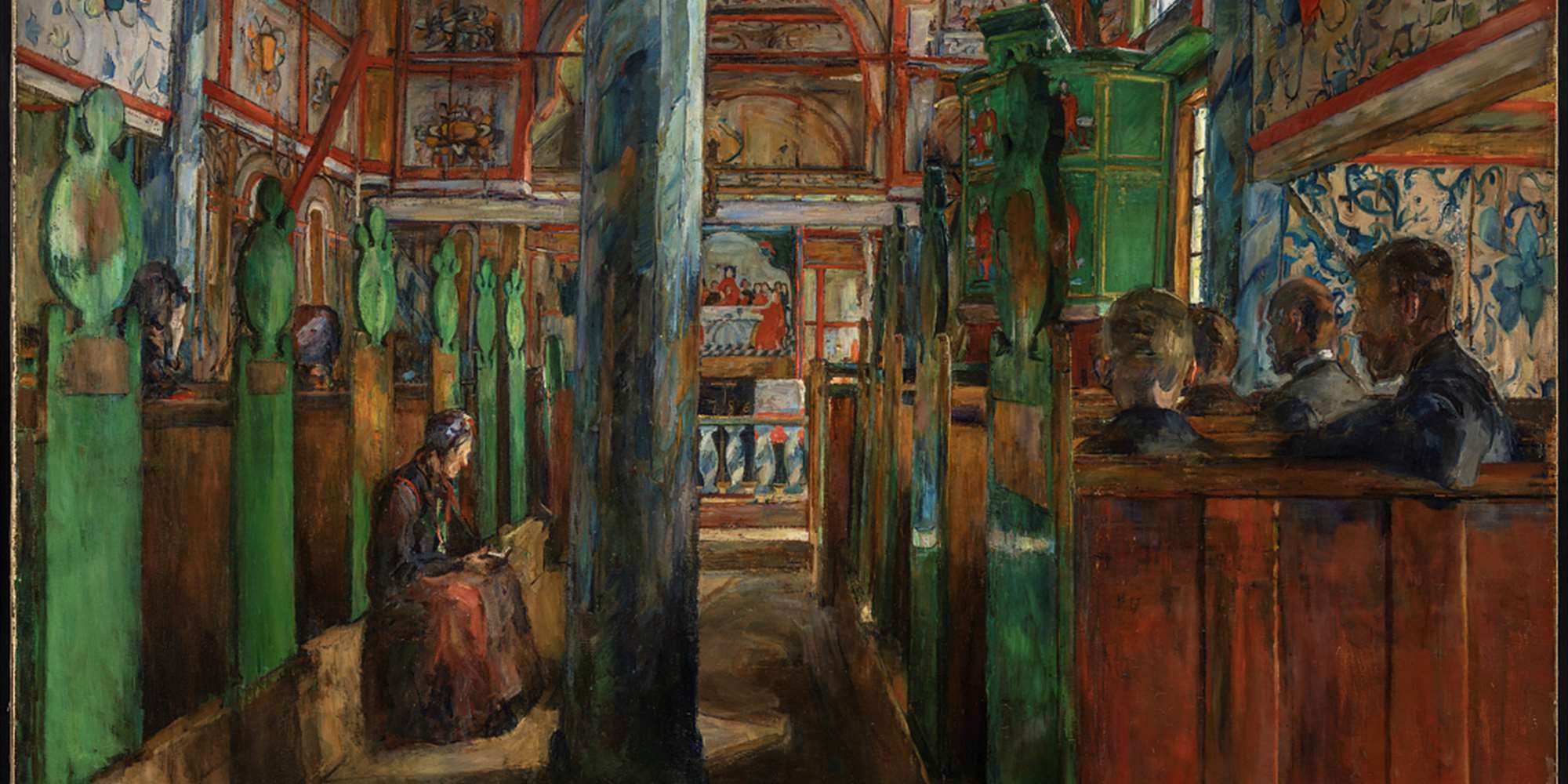 Kunstkvarter: "Uvdal stavkirke"