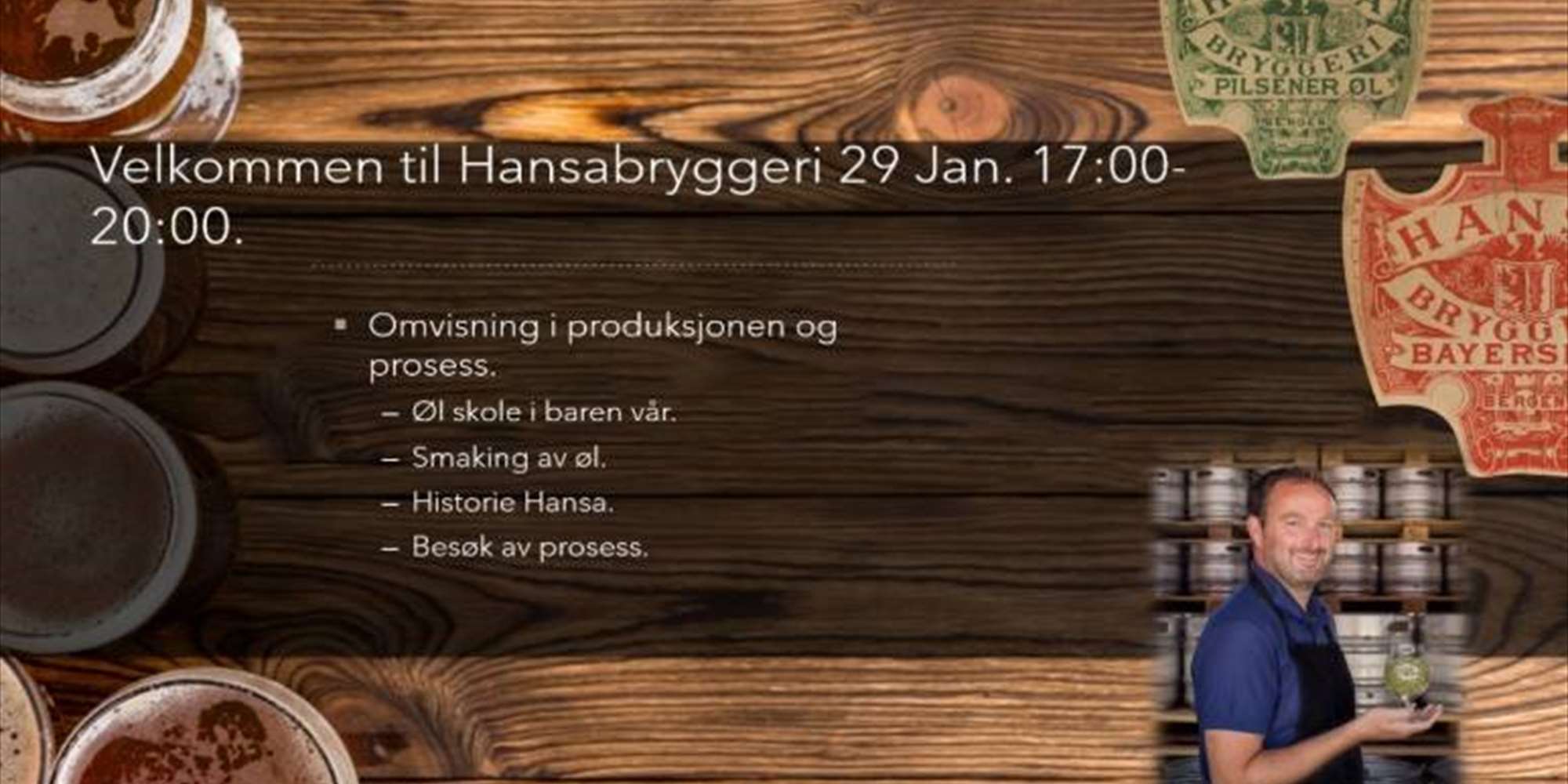 Bedriftsbesøk og ølsmaking hos Hansa