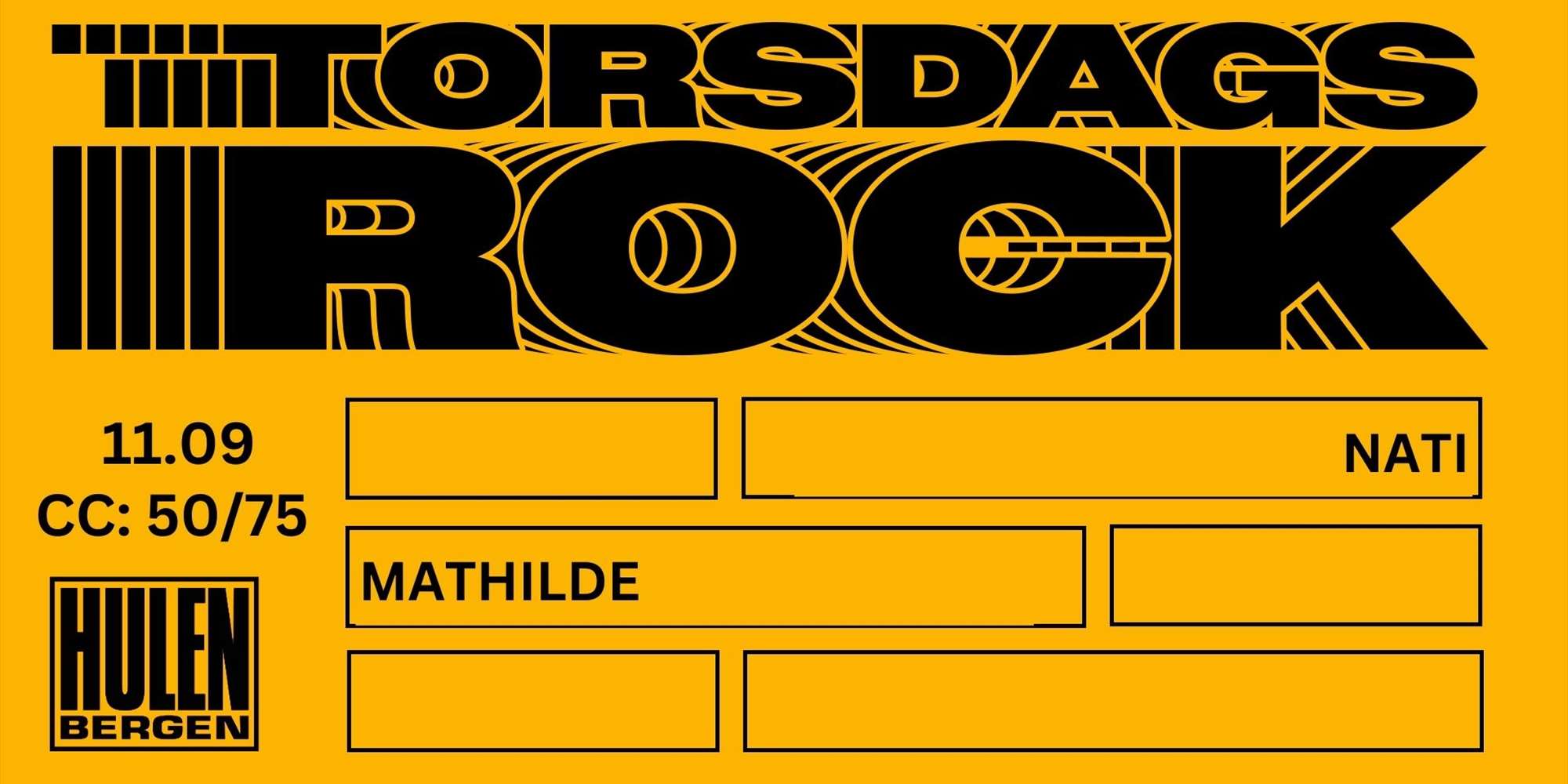 Torsdagsrock: Nati + MATHILDE