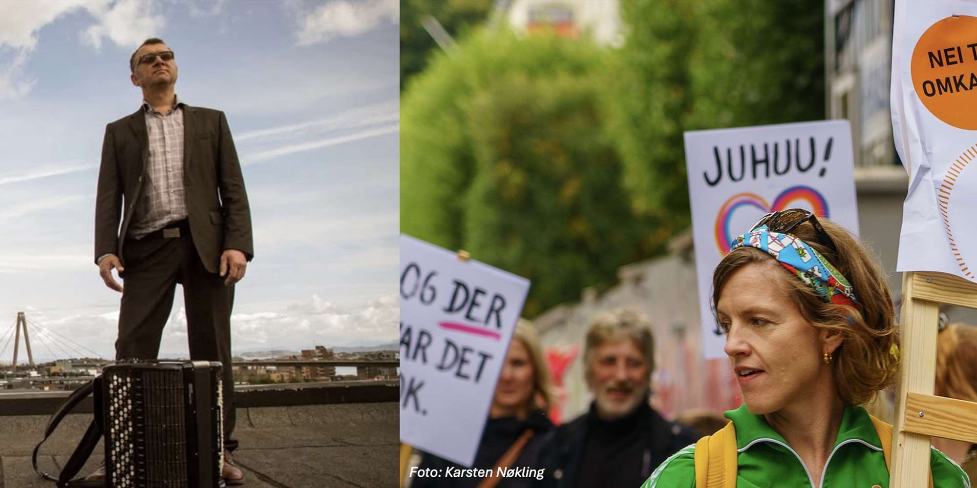 Protestkonsert med Johan Egdetveit og Marianne Aanerud