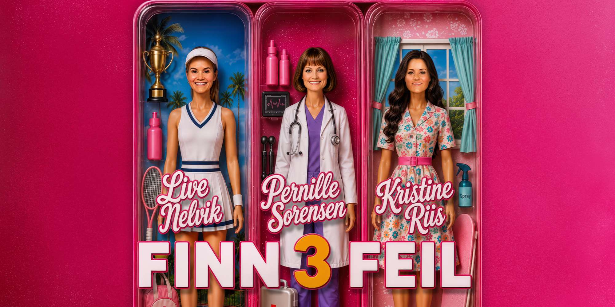Finn tre feil