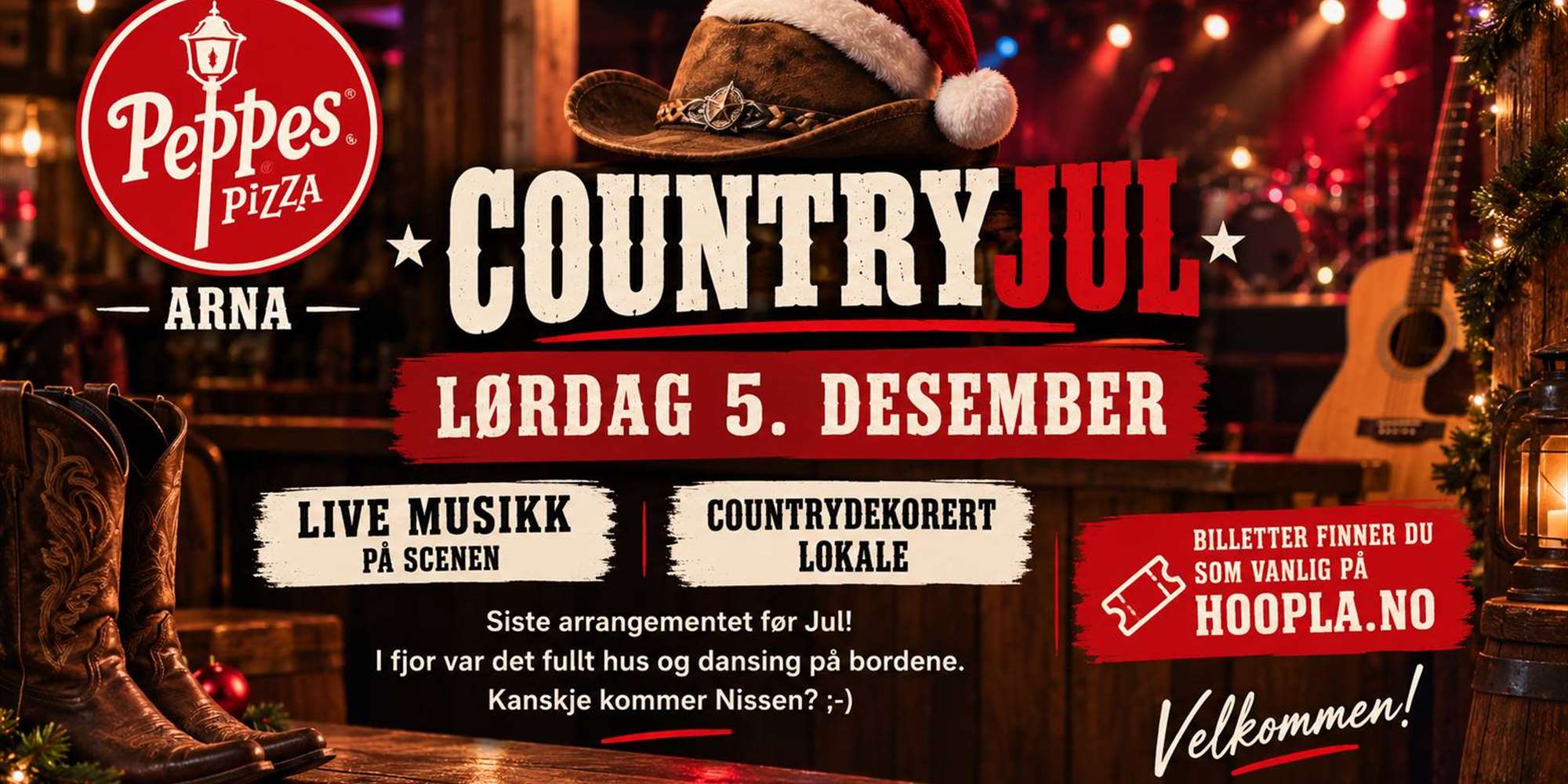 CountryJul på Peppes Arna