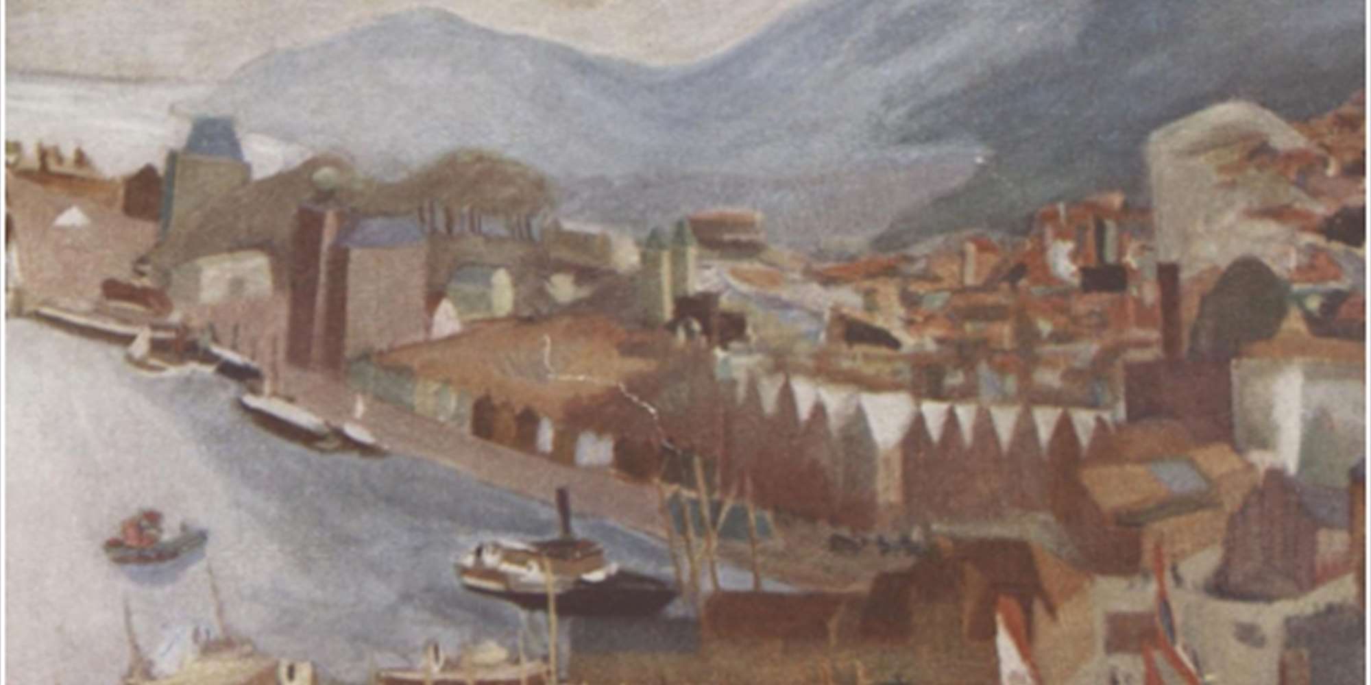 Bryggen på kart, i kunst og foto