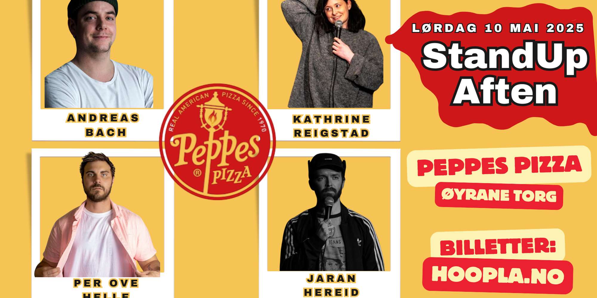 Stand Up Aften - Peppes Øyrane Torg