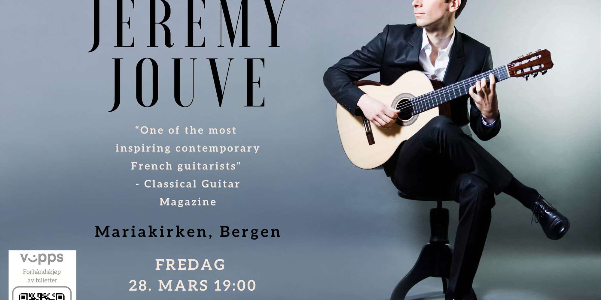 Konsert med Jérémy Jouve
