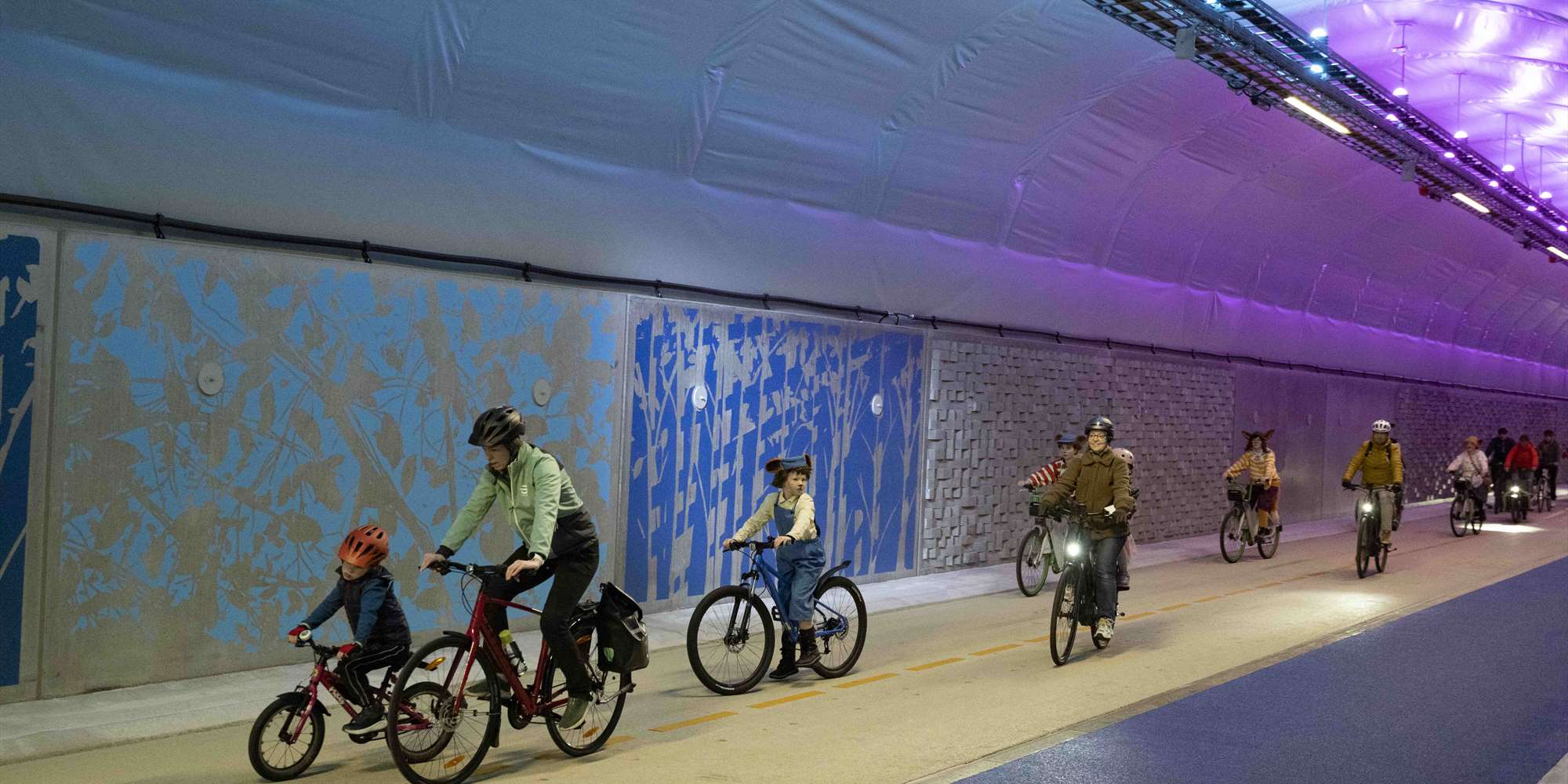 Tunneltråkket går blant annet gjennom Fyllingsdalstunnelen, verdens lengste sykkeltunnel.