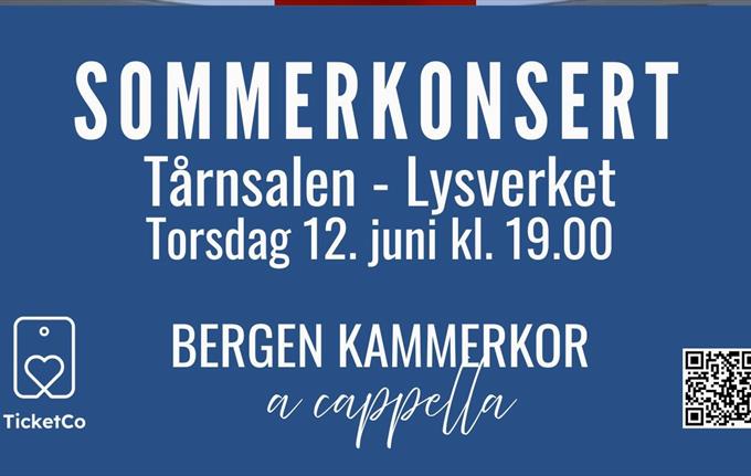 Sommerkonsert i Tårnsalen med Bergen Kammerkor