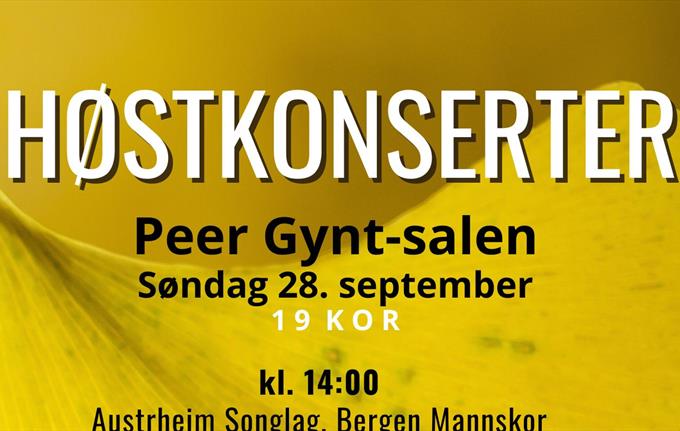Høstkonserter i Peer Gynt-salen
