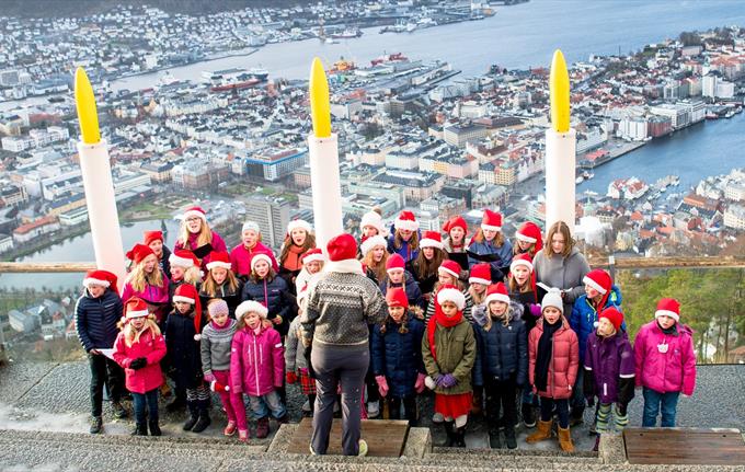 Advent på Fløyen
