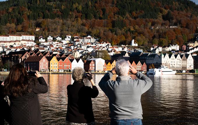 Utsikt over Vågen til Bryggen
