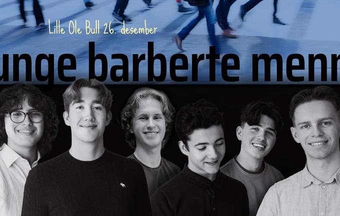 Unge Barberte Menn
