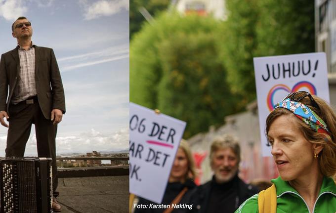 Protestkonsert med Johan Egdetveit og Marianne Aanerud