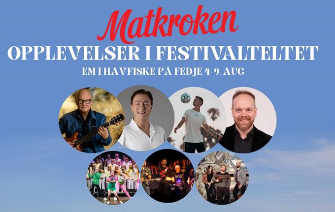 Festivalteltet under EM i havfiske på Fedje