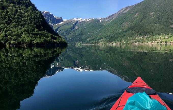 Guidet sjøkajakktur på Hardangerfjorden