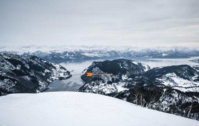 Utsikt over Hardangerfjorden