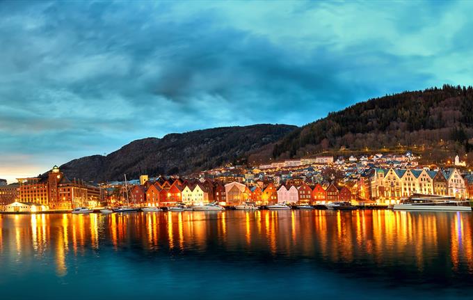 Panoramautsikt Bergen
