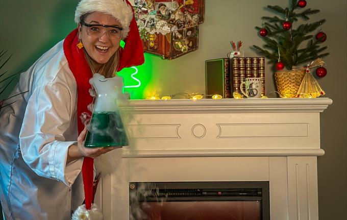 Juleshow med god stemning og eksperimenter