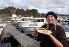 Fisketur med utendørs matlaging