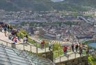 Nydelig utsikt over hele Bergen