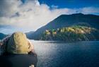 Vakker natur og fin utsikt over fjorden