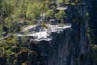 Et av platåene ved Vøringsfossen
