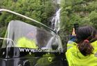 Fossefall underveis i Fjord cruise i RIB båt på Hardangerfjorden